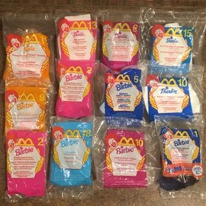 Vintage 1999/2000 McDonald’s Happy Meal Barbie Collectibles (Lot of 12) - New.